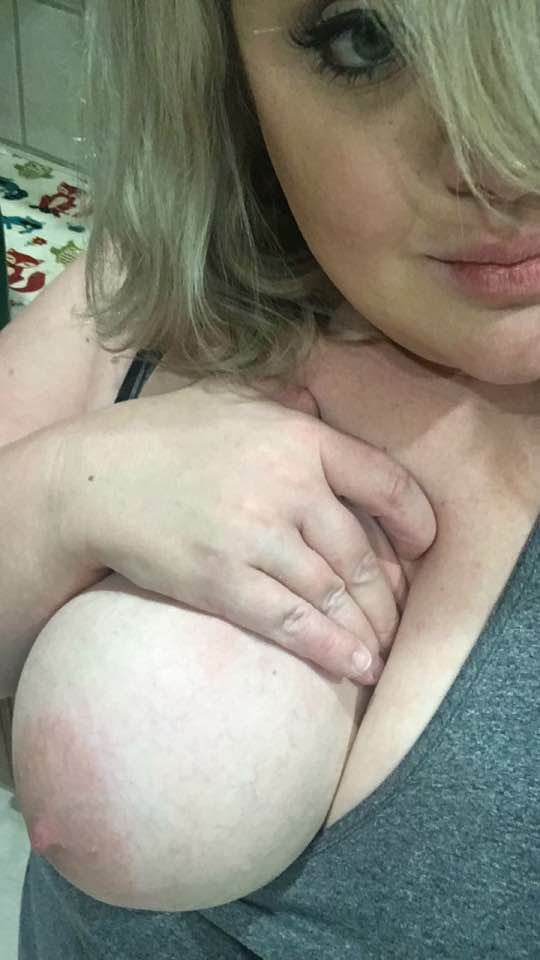 blonde with big boobs