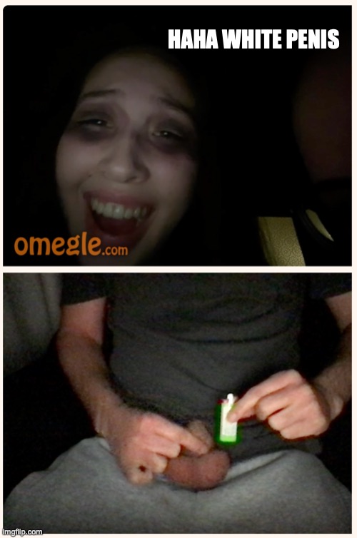 OMEGLE SHP girls laugh at tiny virgin white penis