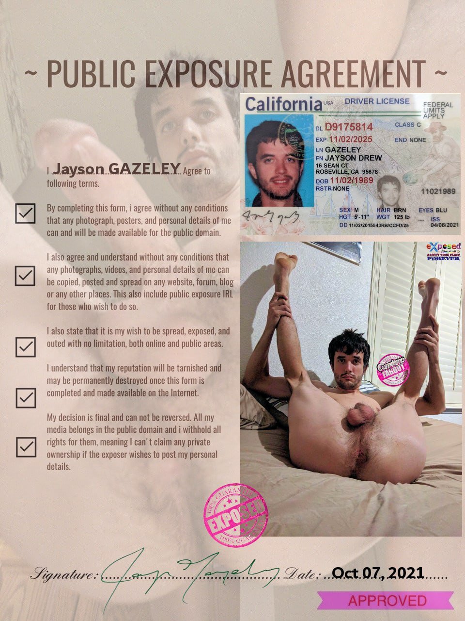 Public Exposure Agreement