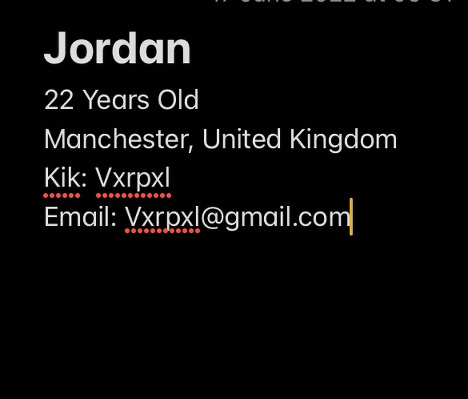Jordan from Manchester UK