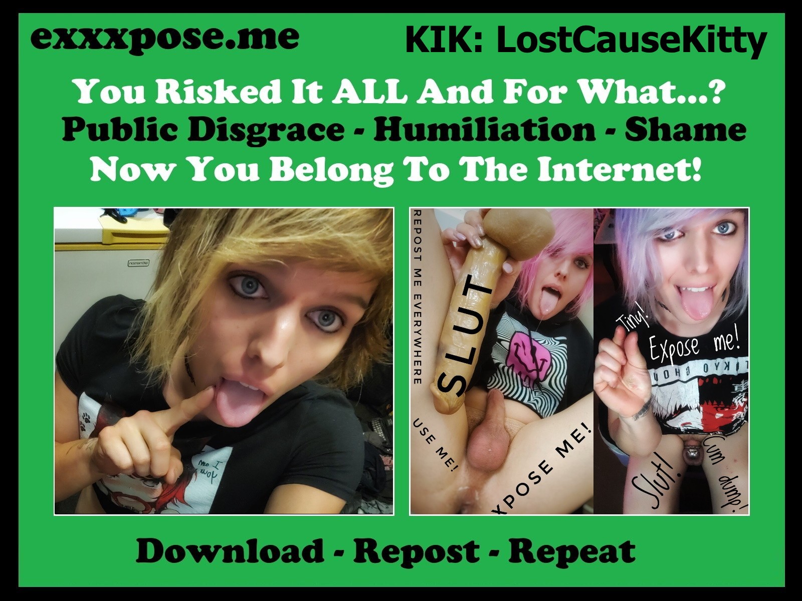 PICunt.com - Exposed Sissy: kik LostCauseKitty