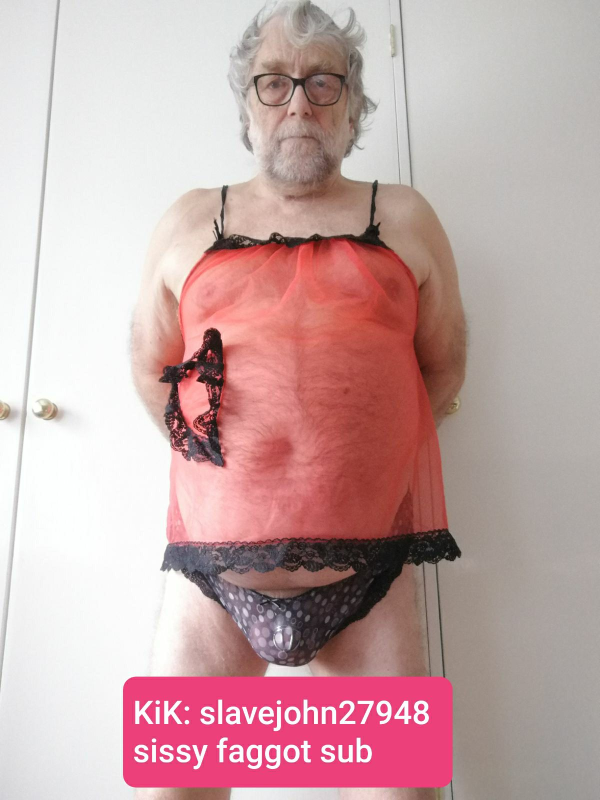 sissy locked in chastity cage