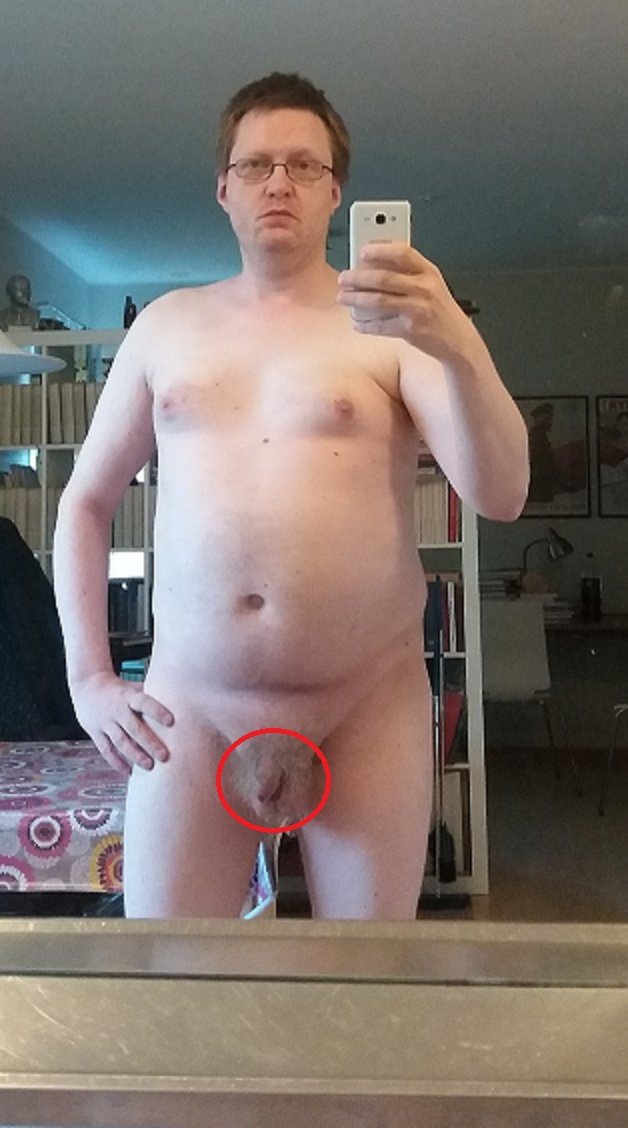 Exposed loser with a tiny dick