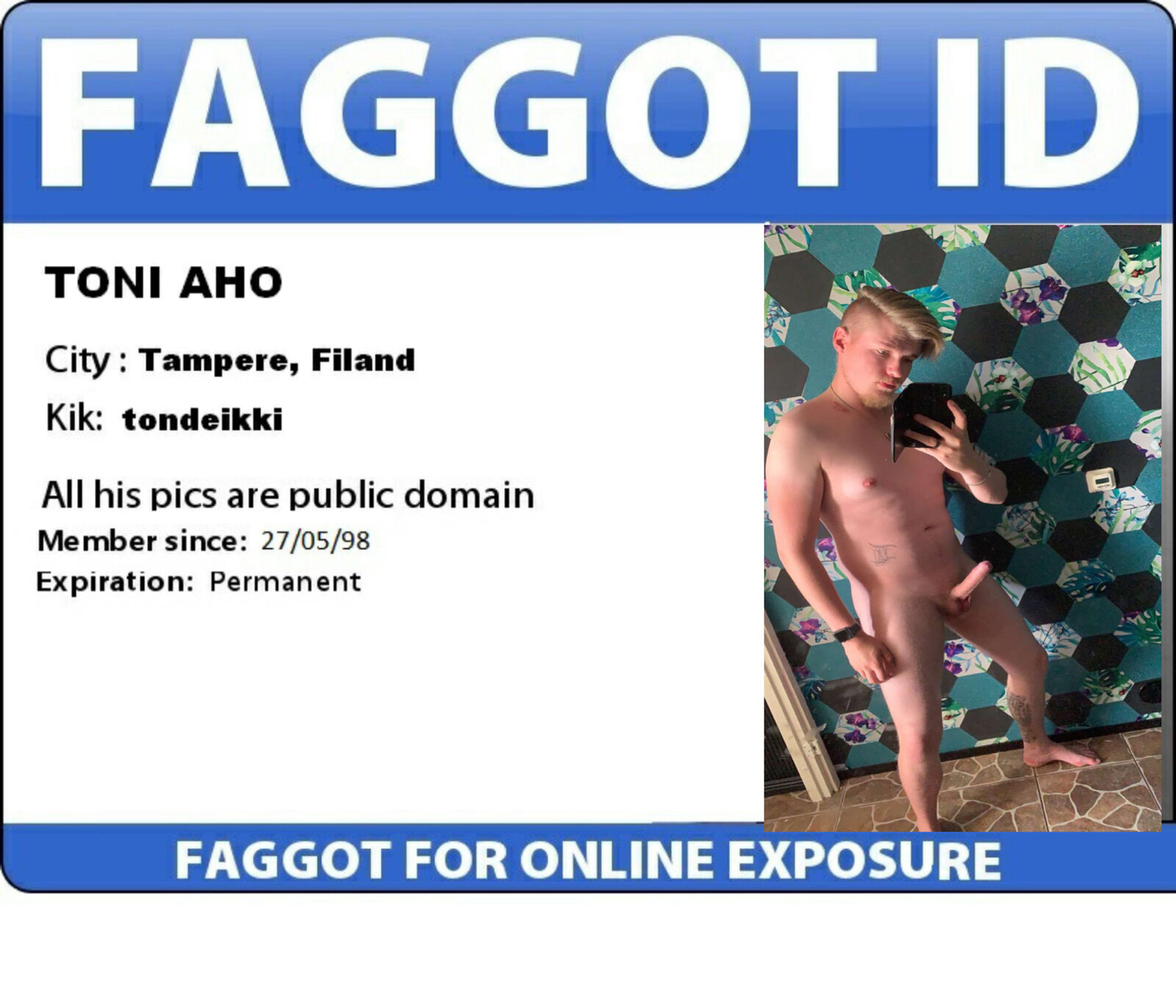 Toni Aho from Finland