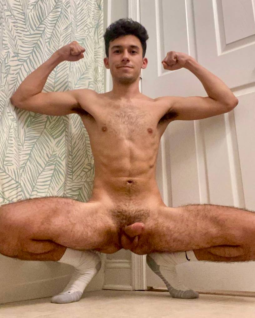 Horny hot faggot in sox