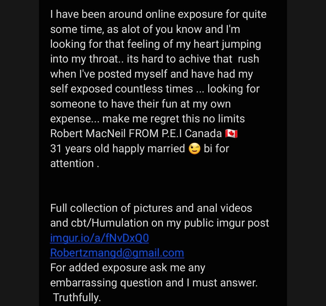 Blackmail me ? Robertzmangd@gmail.com