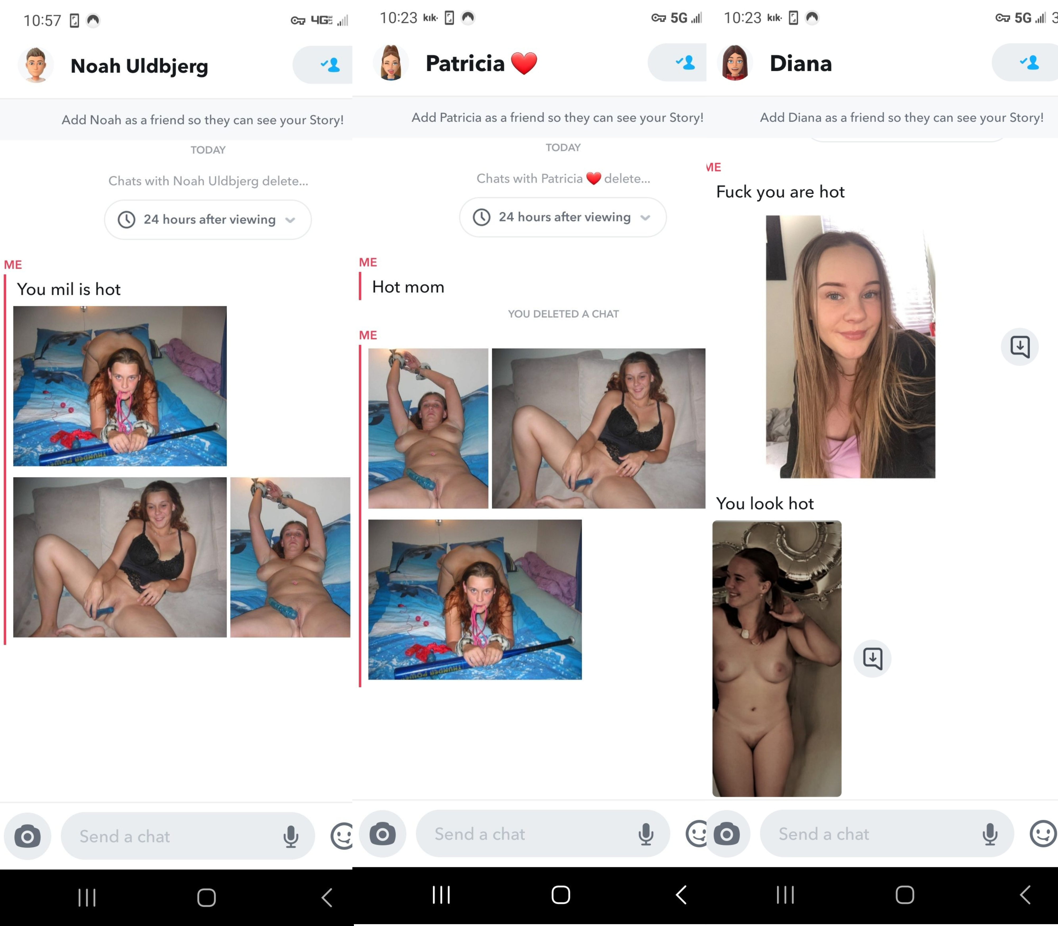 Danish sluts exposed on snap