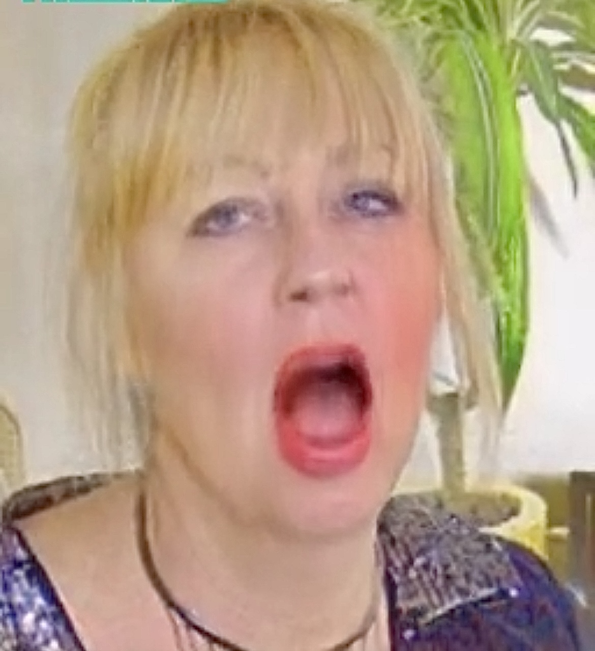 Slut Wife Hobbles in Her Very Tight Shiny Short Skirt wearing High Heels and Shiny Nylon Stockings