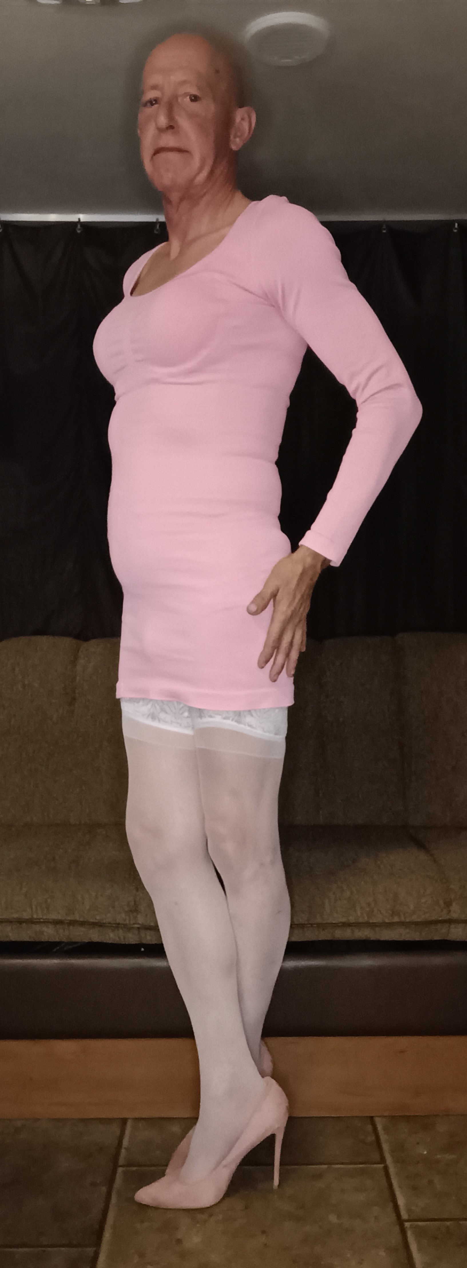 Faggot Andrew Brown in Pink