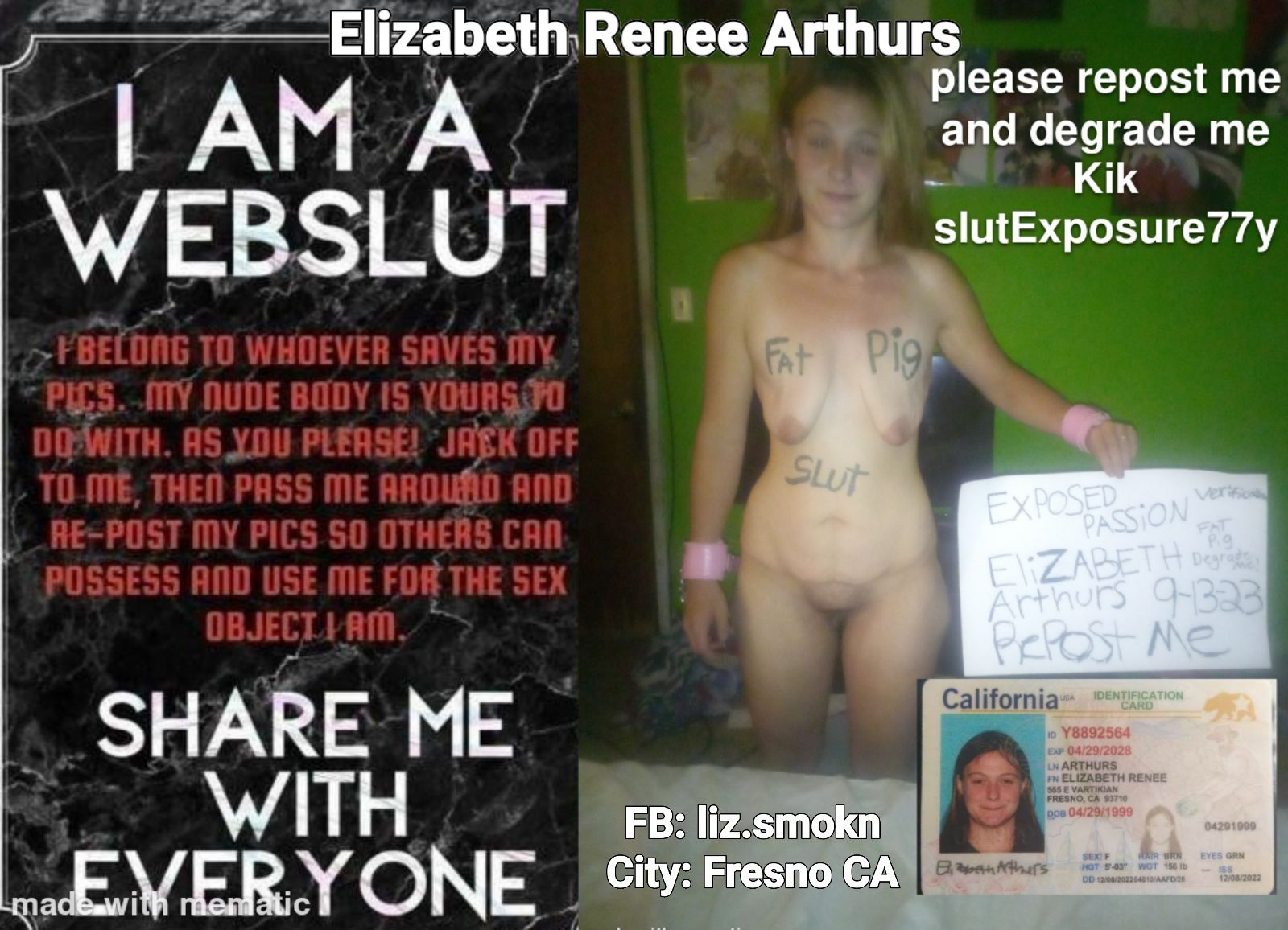 PICunt com Elizabeth R Arthurs exposed slut 