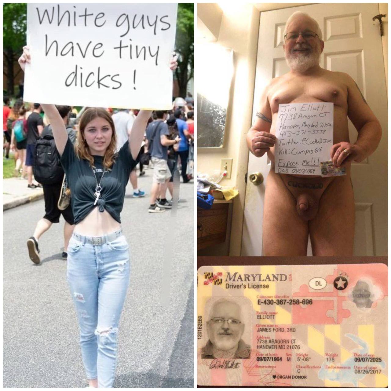 Jim Elliott is a Maryland cuckold with a tiny penis