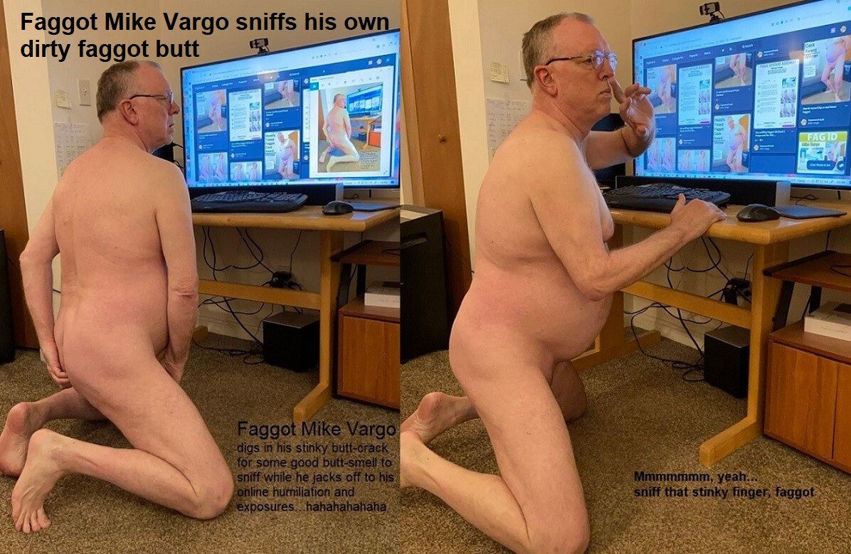 PICunt com Shiteating faggot Mike Vargo jacks off to his online  