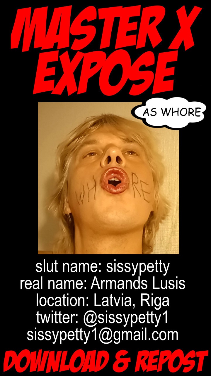 MasterX present Armands Lusis from Latvia as web slut sissypetty
