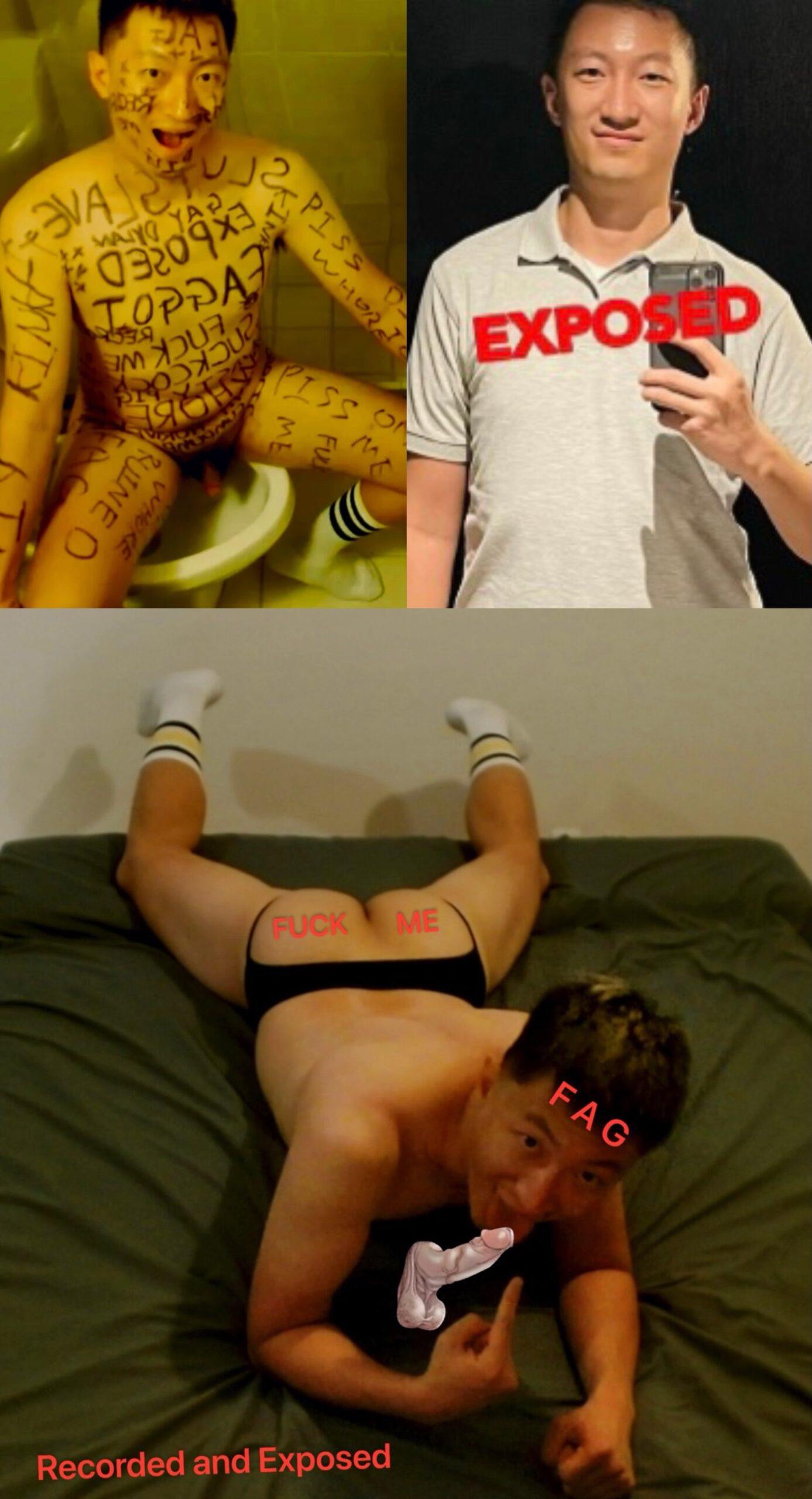 PERMANENTLY EXPOSED ASIAN FAG DYLAN HANQI ZHANG