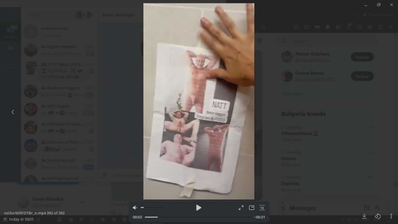 Fag exposed in public toilet