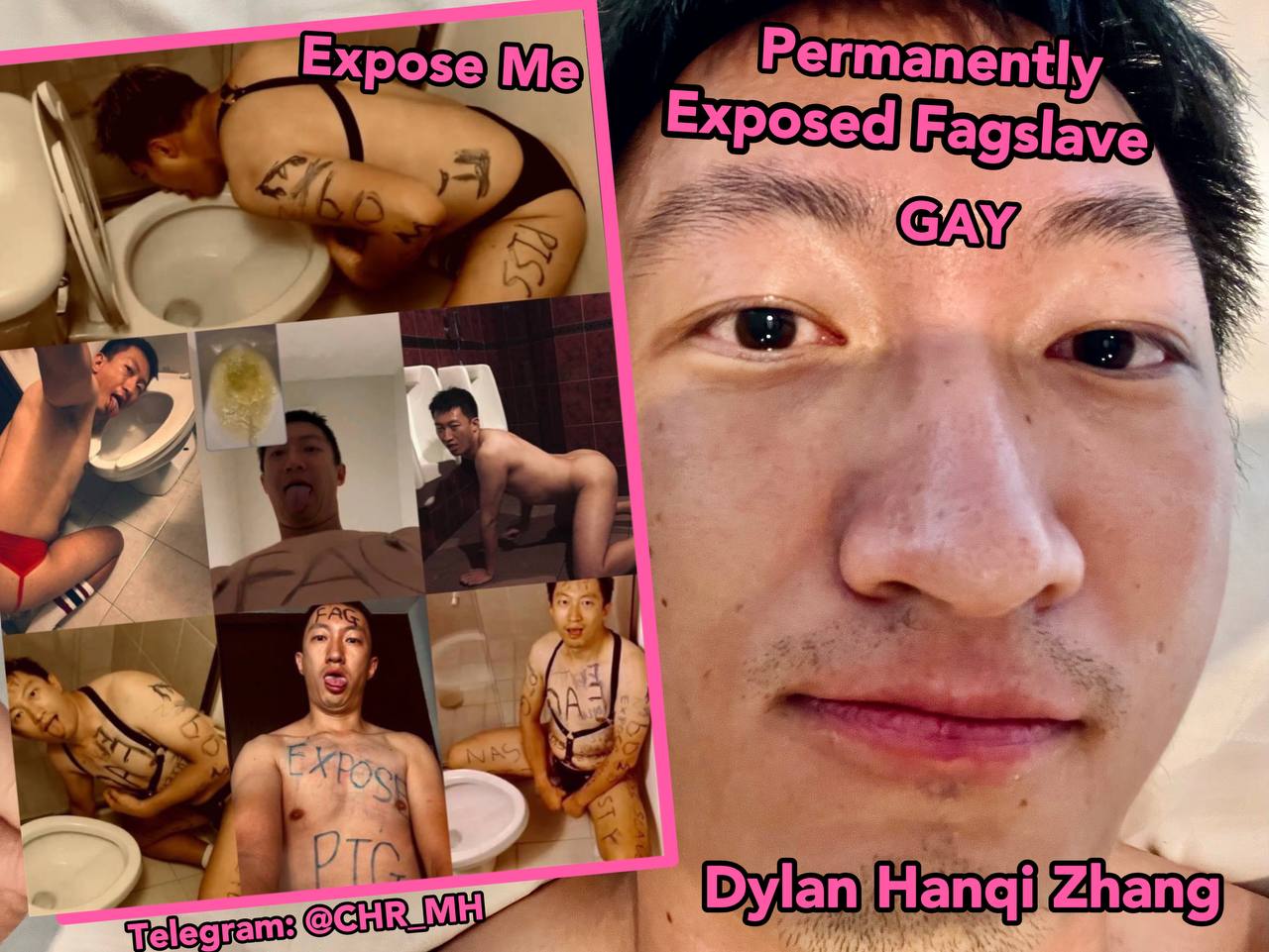 PERMANENTLY EXPOSED ASIAN FAG DYLAN HANQI ZHANG