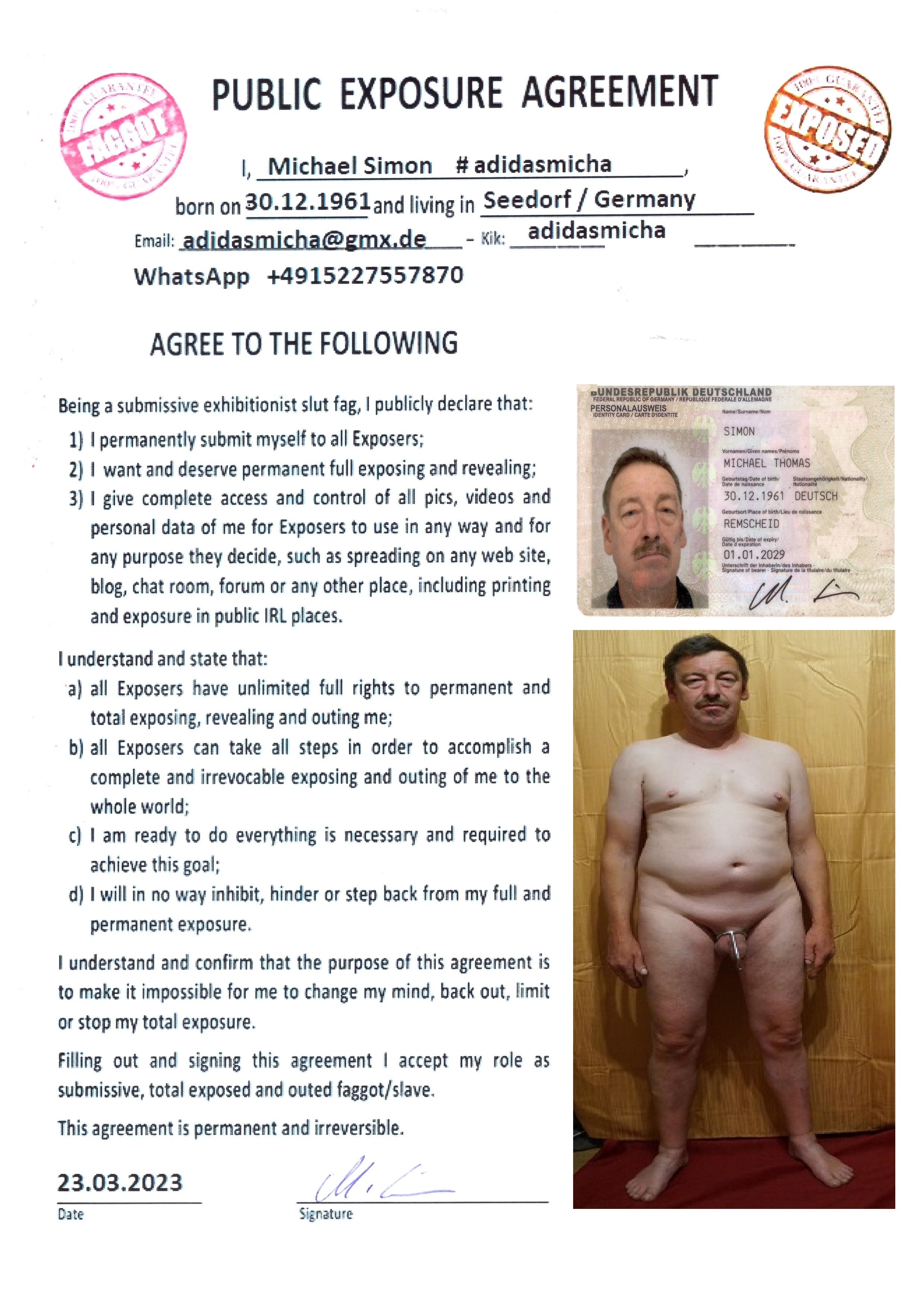 Michael Simon Exposure Agreement