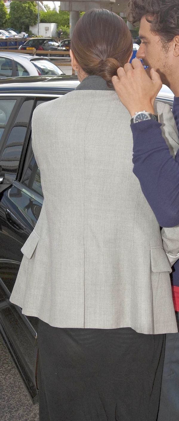 Miranda Kerr Panties In See Through Slacks