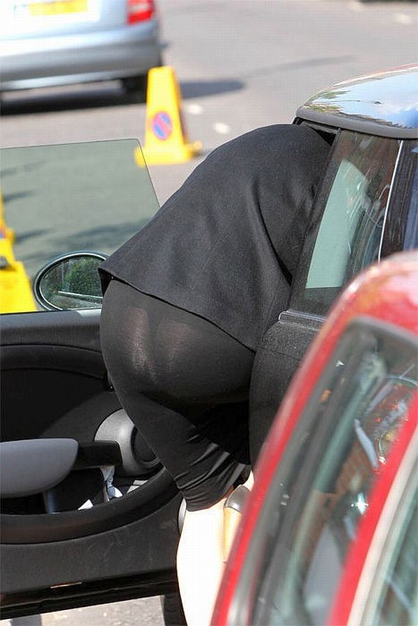 Mrs. UK Prime Minister Samantha Cameron Thong In See Through Dress