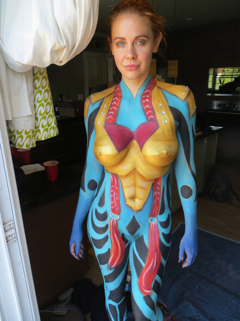 Maitland Ward Butt Ass Naked in Body Paint