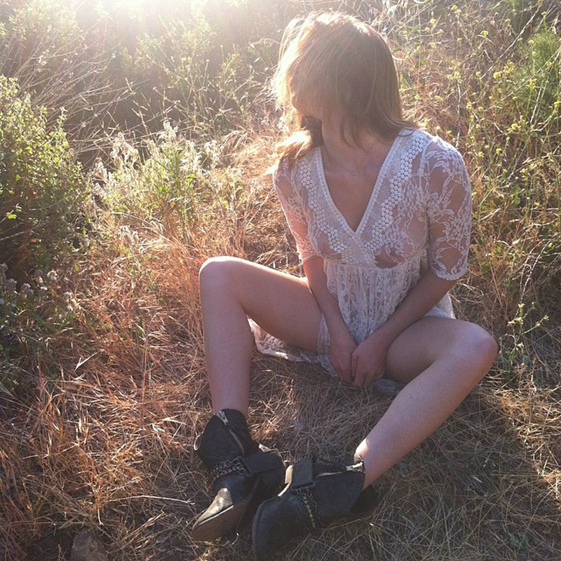 Kaili Thorne in See Through Summer Dress