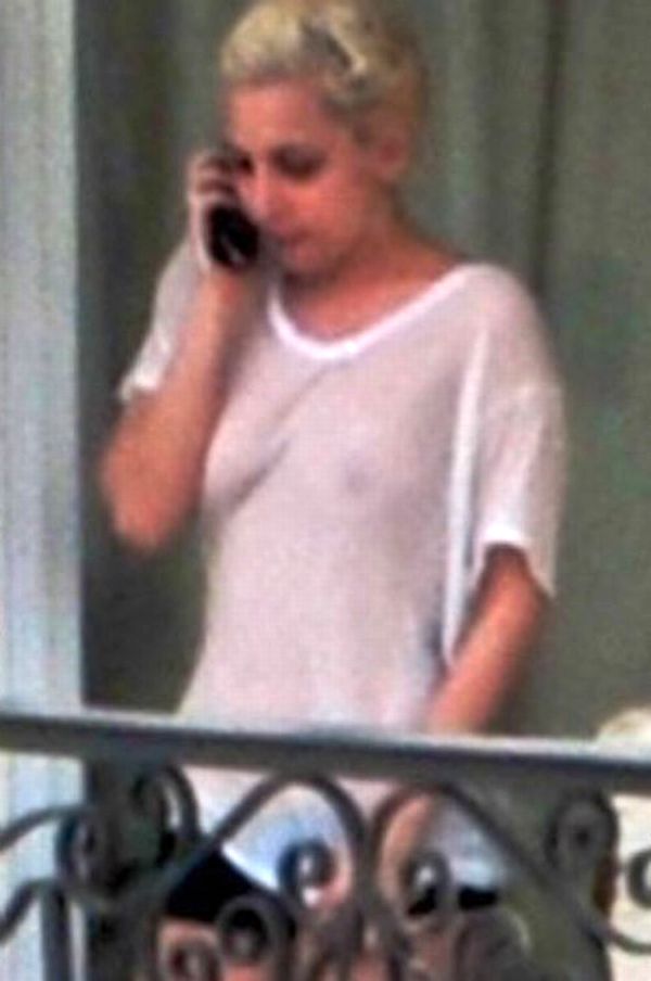 Lady Gaga See Through Shows Off Blurry Nips