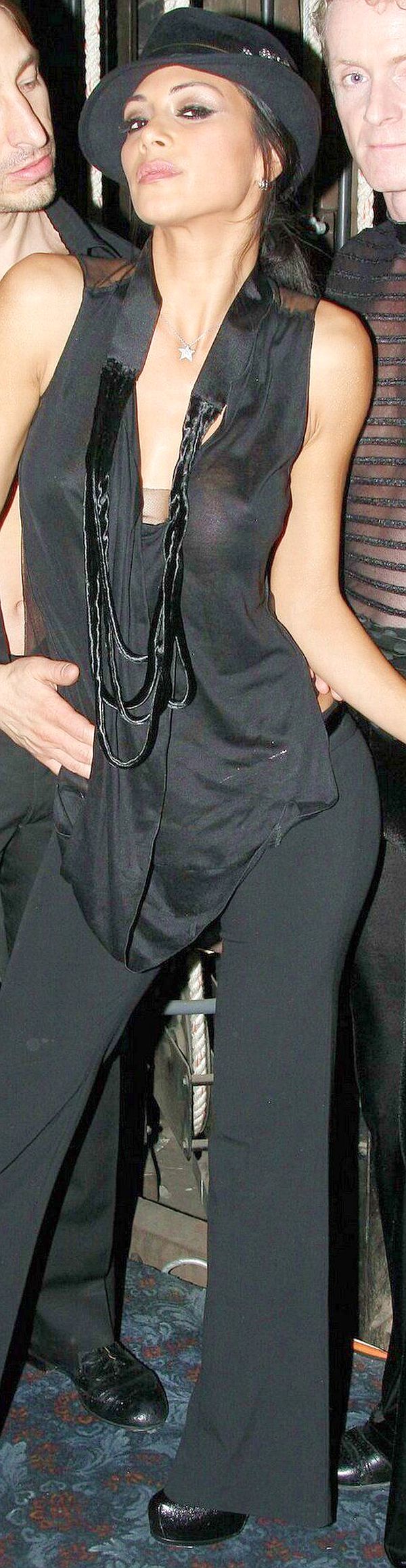 Nicole Scherzinger See Through Dress