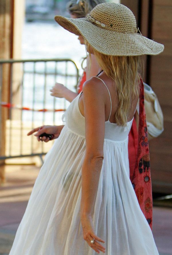 Nicollette Sheridan See Through Dress And Black Thong.