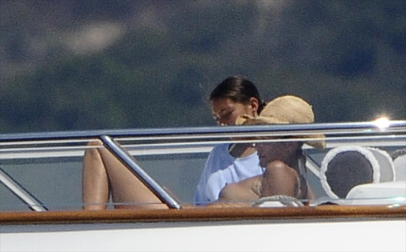 Elle MacPherson Caught Topless Sunbathing on a Yacht