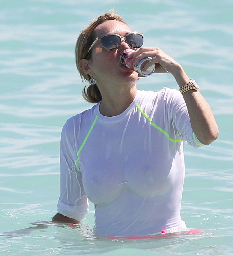 Real Housewife Marysol Patton's Wet & See Through Shirt