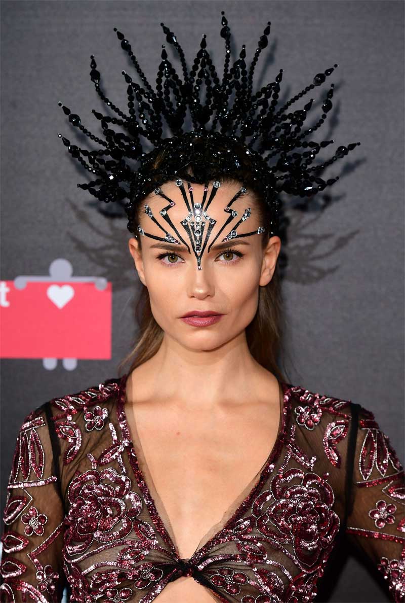 Natasha Poly Nipples in Sheer Dress