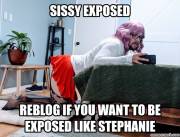 Sissy Stephanie Exposed in Lingerie