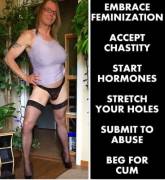 sissy faggot brunetteginger