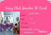 Exposed Aussie sissy