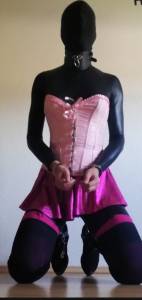 Handcuffed sissy slut