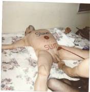 tony spread eagle naked and bound