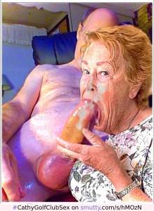 Naughty Cathy Blowjob Slut Sucking off Golf Partners Big Cock Cums in Mouth in Golf Store Room