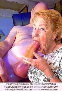 Cathys Forfeit in Golf Clubhouse Store Room Sucking off Golf Partners Cock Oral Sex as She Lost Golf