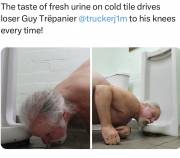 Fag Guy Trépanier toilet loser