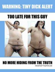 Fag micropenis Faggot loser