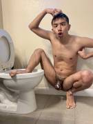Toilet Monkey Naked