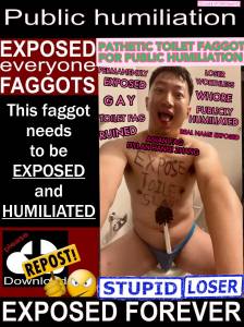 PERMANENTLY EXPOSED ASIAN FAG DYLAN HANQI ZHANG