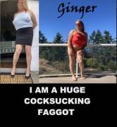 sissy brunetteginger