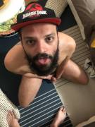 33yo italian hairy bearded fag facial X @bearded_fag