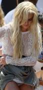 Lindsay Lohan Panty Upskirt And Tit Shot. Click Pic For More!