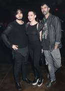 Rose McGown Braless in See Through Black Top