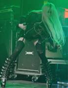 Taylor Momsen Black Pantie Upskirt on Stage