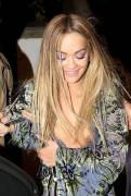 Rita Ora Nip Slip in London