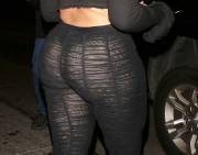 Jordyn Woods Big Booty in Black Thong Panties
