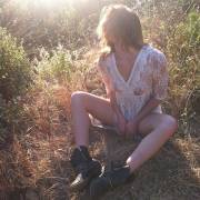 Kaili Thorne in See Through Summer Dress